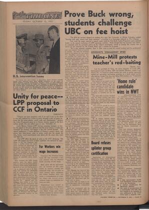   The Pacific Tribune - Friday, October 12, 1951   , page 12