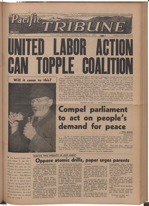   The Pacific Tribune - Friday, October 5, 1951   , page 1