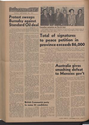   The Pacific Tribune - Friday, September 28, 1951   , page 12