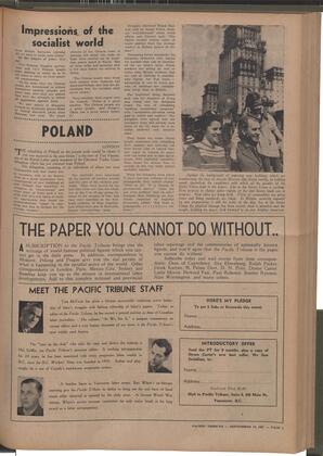   The Pacific Tribune - Friday, September 14, 1951   , page 5