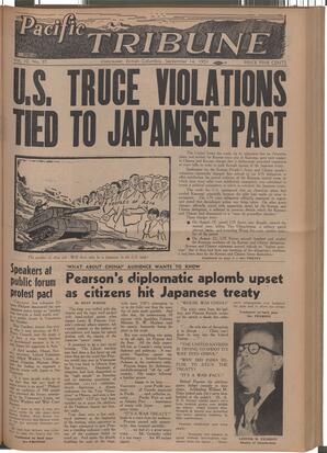   The Pacific Tribune - Friday, September 14, 1951   , page 1