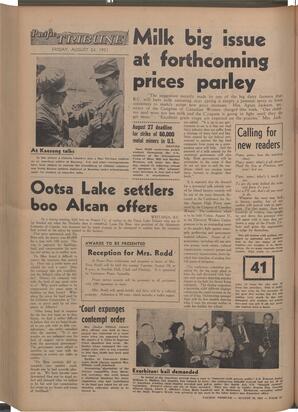   The Pacific Tribune - Friday, August 24, 1951   , page 12