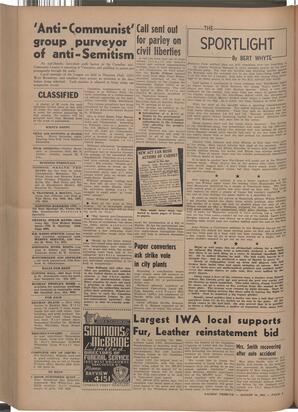   The Pacific Tribune - Friday, August 24, 1951   , page 6