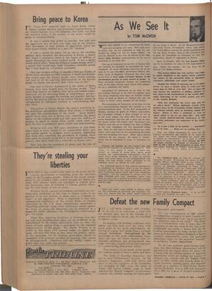   The Pacific Tribune - Friday, June 29, 1951   , page 9