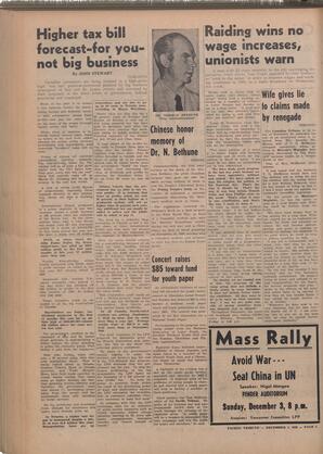   The Pacific Tribune - Friday, December 1, 1950   , page 2