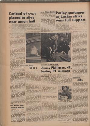   The Pacific Tribune - Friday, November 10, 1950   , page 6