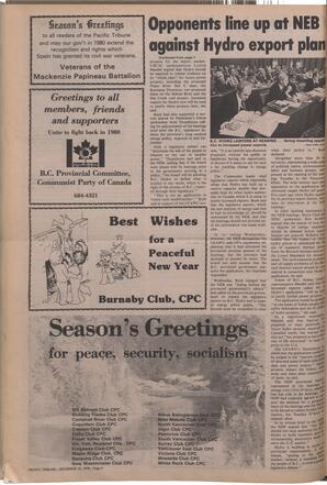  The Pacific Tribune - Wednesday, December 19, 1979   , page 4