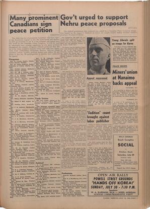   The Pacific Tribune - Friday, July 28, 1950   , page 7