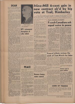   The Pacific Tribune - Friday, May 26, 1950   , page 6