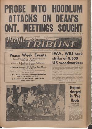   The Pacific Tribune - Friday, May 19, 1950   , page 1