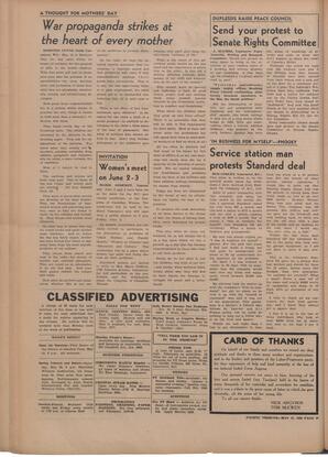   The Pacific Tribune - Friday, May 12, 1950   , page 10