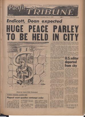   The Pacific Tribune - Friday, May 5, 1950   , page 1