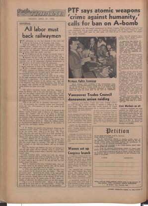   The Pacific Tribune - Friday, April 21, 1950   , page 12