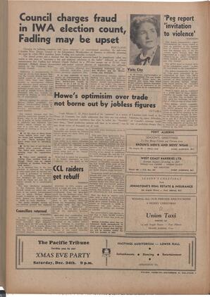   The Pacific Tribune - Friday, December 16, 1949   , page 2