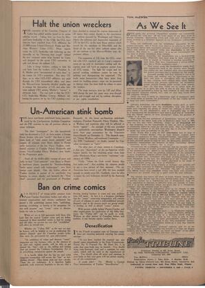   The Pacific Tribune - Friday, December 9, 1949   , page 8