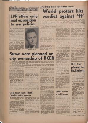   The Pacific Tribune - Friday, October 21, 1949   , page 12