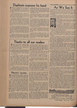   The Pacific Tribune - Friday, May 13, 1949   , page 8
