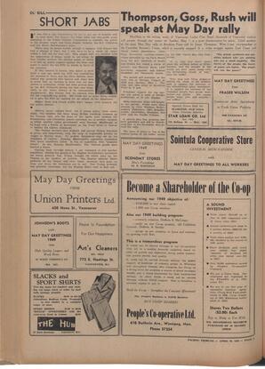   The Pacific Tribune - Friday, April 29, 1949   , page 2