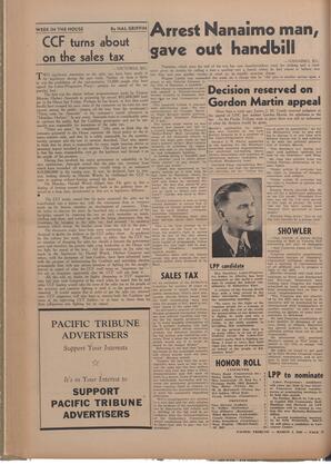   The Pacific Tribune - Friday, March 4, 1949   , page 12