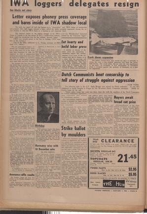   The Pacific Tribune - Friday, January 7, 1949   , page 12
