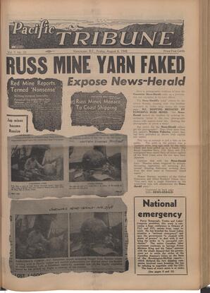   The Pacific Tribune - Friday, August 6, 1948   , page 1