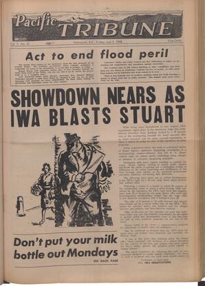   The Pacific Tribune - Friday, July 2, 1948   , page 1