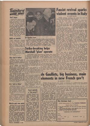   The Pacific Tribune - Friday, December 5, 1947   , page 2