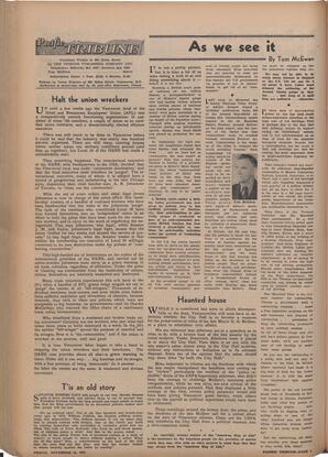   The Pacific Tribune - Friday, November 14, 1947   , page 4