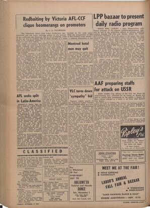   The Pacific Tribune - Friday, October 17, 1947   , page 6