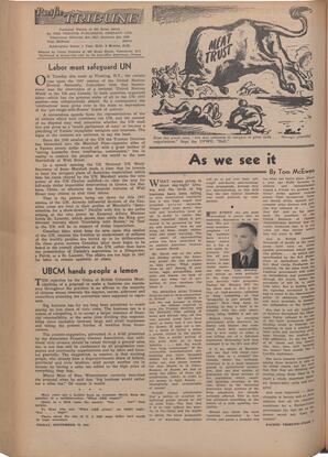   The Pacific Tribune - Friday, September 19, 1947   , page 4
