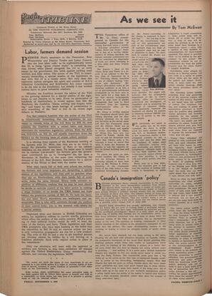   The Pacific Tribune - Friday, September 5, 1947   , page 4