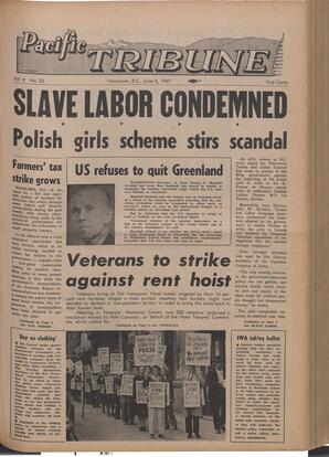   The Pacific Tribune - Friday, June 6, 1947   , page 1