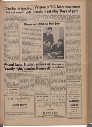   The Pacific Tribune - Friday, May 2, 1947   , page 3