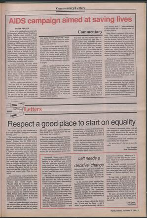   The Pacific Tribune - Monday, December 3, 1990   , page 5
