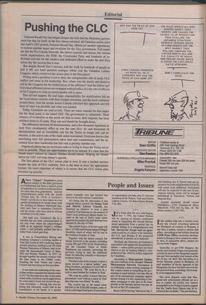   The Pacific Tribune - Monday, November 26, 1990   , page 4