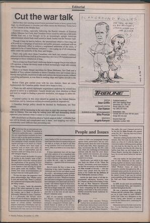   The Pacific Tribune - Monday, November 12, 1990   , page 4