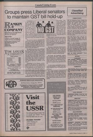   The Pacific Tribune - Monday, October 22, 1990   , page 11