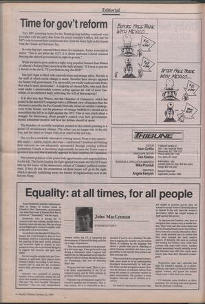   The Pacific Tribune - Monday, October 22, 1990   , page 4