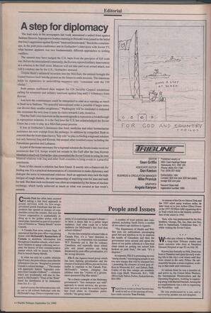   The Pacific Tribune - Monday, September 24, 1990   , page 4