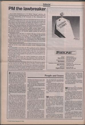   The Pacific Tribune - Monday, September 10, 1990   , page 4