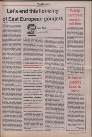   The Pacific Tribune - Monday, August 20, 1990   , page 5