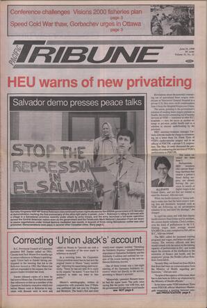   The Pacific Tribune - Monday, June 11, 1990   , page 1