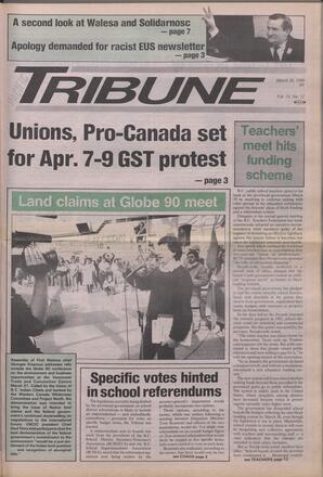  The Pacific Tribune - Monday, March 26, 1990   , page 1