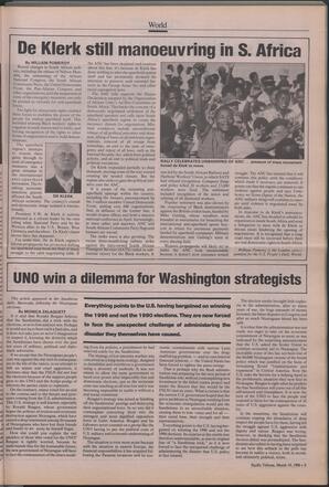   The Pacific Tribune - Monday, March 19, 1990   , page 9