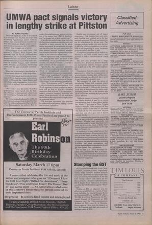   The Pacific Tribune - Monday, March 5, 1990   , page 11