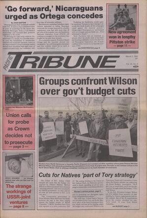   The Pacific Tribune - Monday, March 5, 1990   , page 1