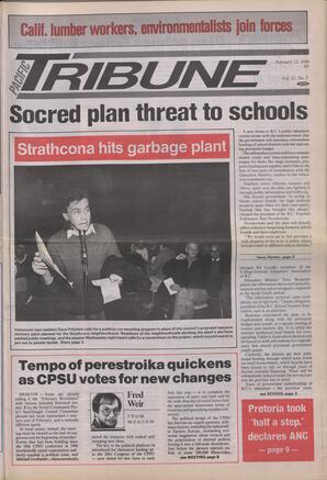   The Pacific Tribune - Monday, February 12, 1990   , page 1