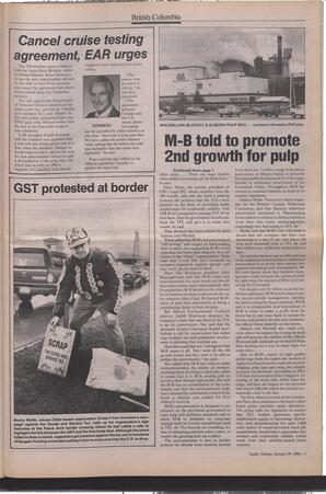   The Pacific Tribune - Monday, January 29, 1990   , page 3