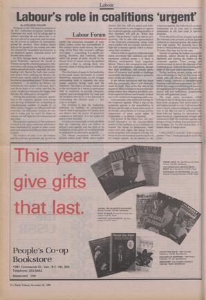   The Pacific Tribune - Monday, November 20, 1989   , page 12