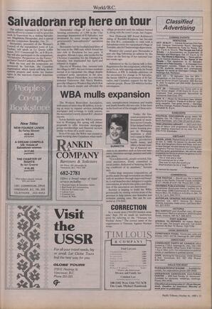   The Pacific Tribune - Monday, October 16, 1989   , page 11